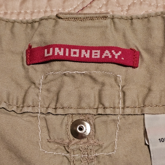 Union Bay Lightweight Shorts Tan Beige 100% Cotton Size 9 - Picture 8 of 14